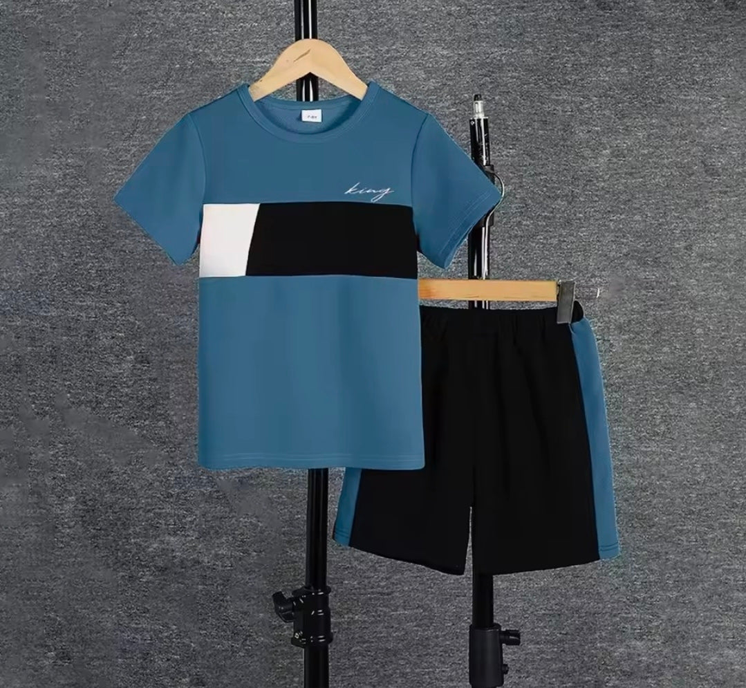 Boys Blue Short Set