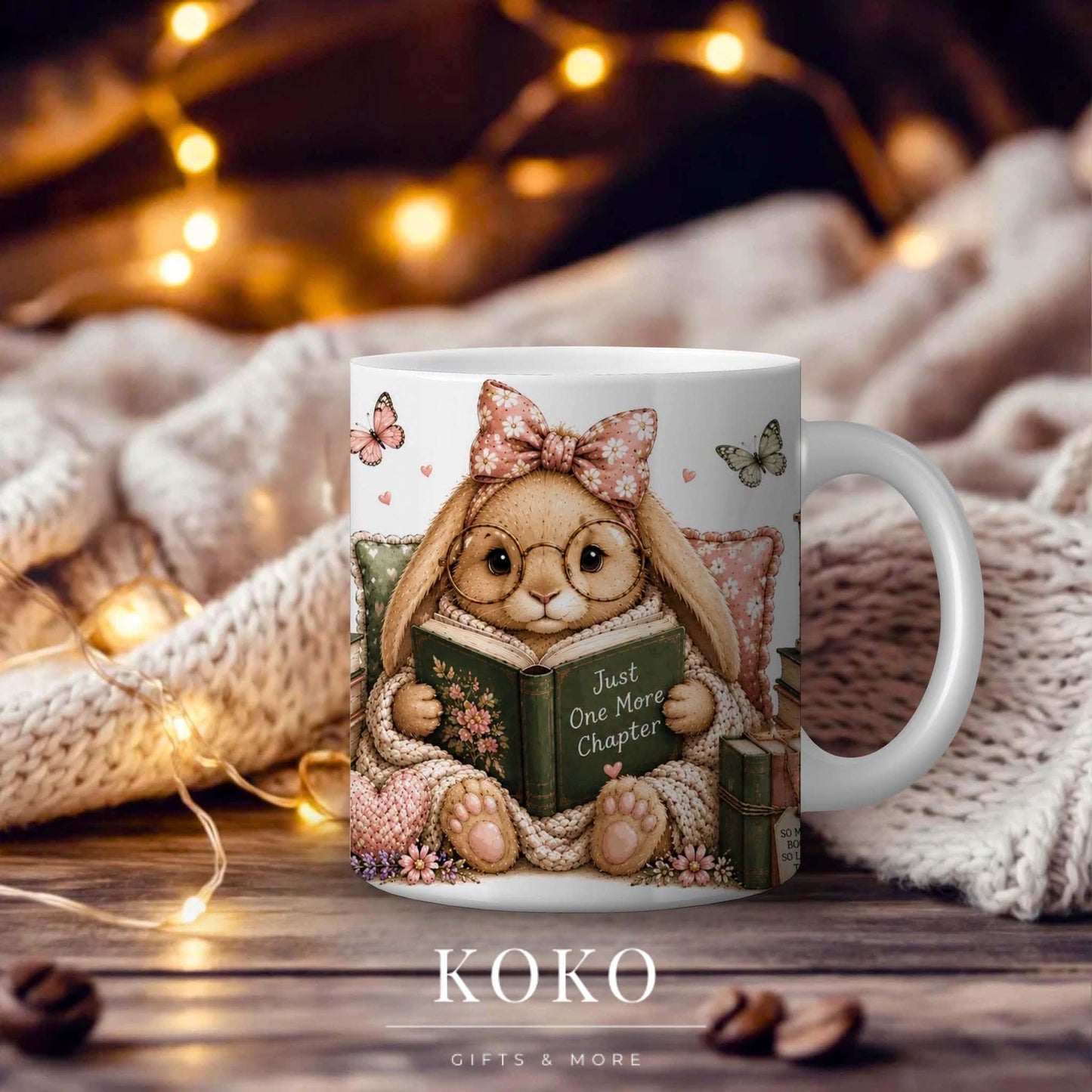 Bunny Book Mug