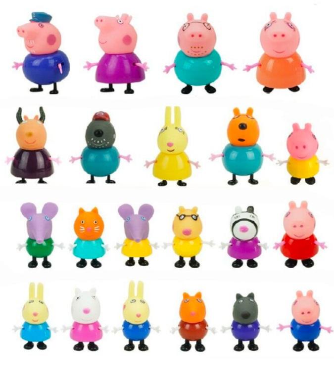 25Pcs Pig Family Friends