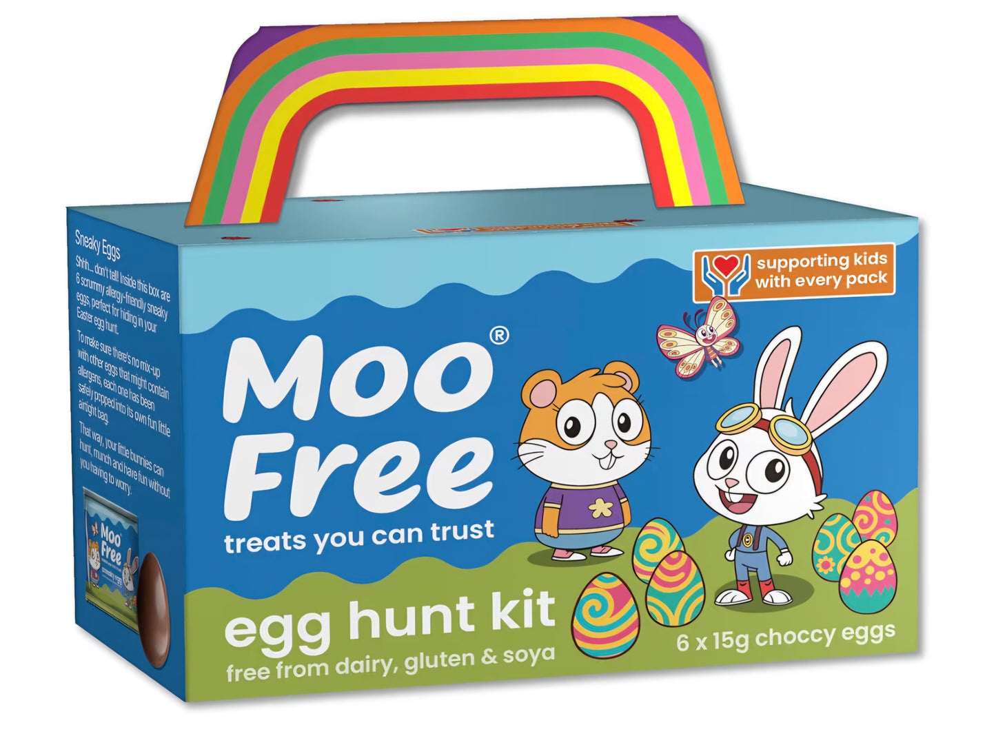 Moo Free Easter Egg Hunt Kit - Dairy Free & Vegan - 6 Eggs