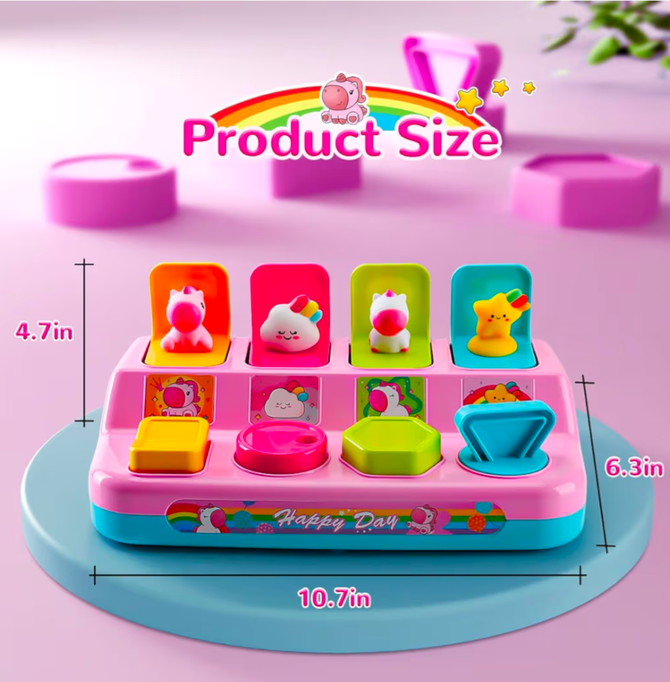Unicorn pop up toy