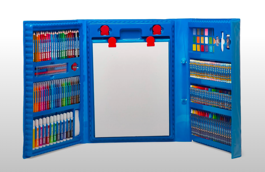 PP 162 Piece Easel Set with Whiteboard, Chalkboard & Accessories
