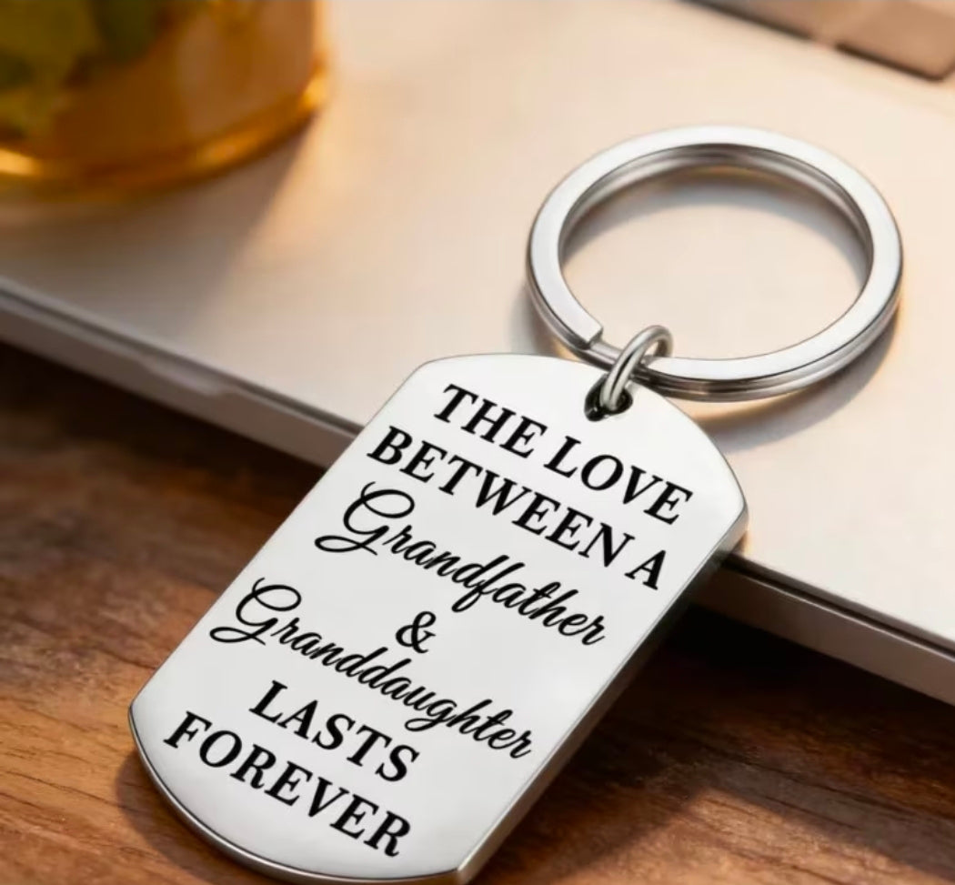 Grandfather & Grandaughter Keyring