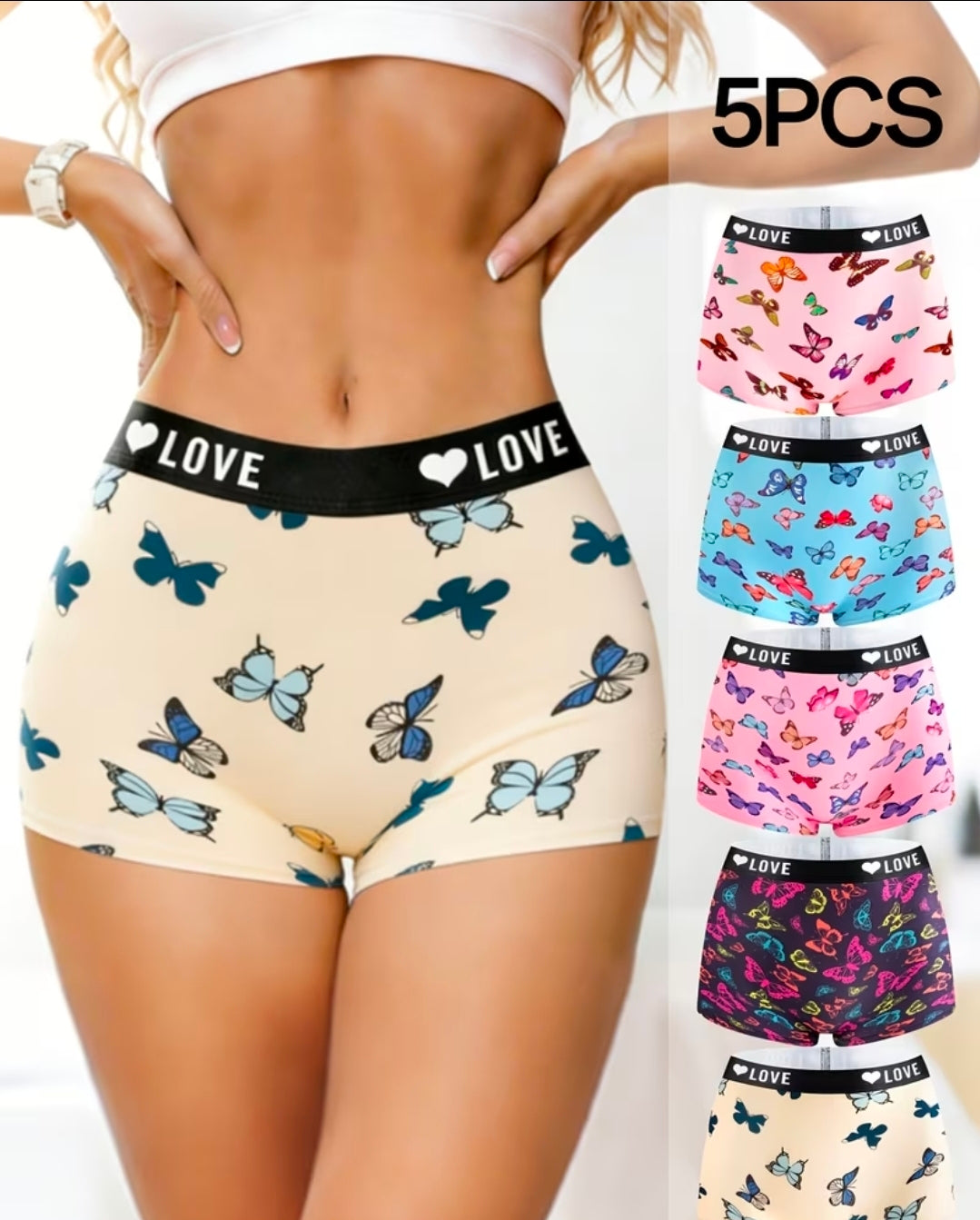 5pk Womens Boxers