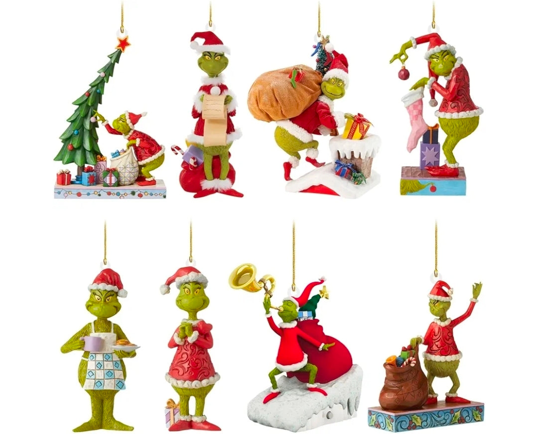 8pc Grinch Tree Decs