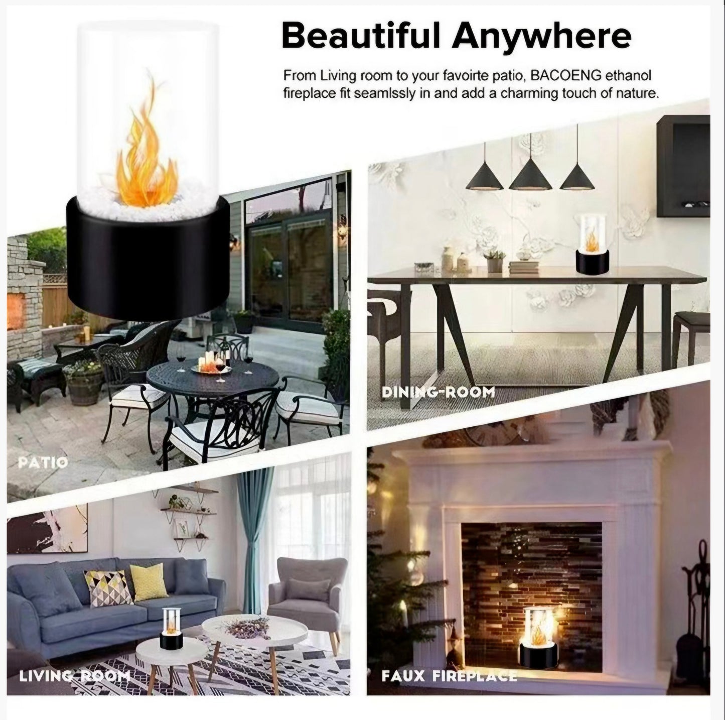 Small Tabletop Fire Pit Bowl