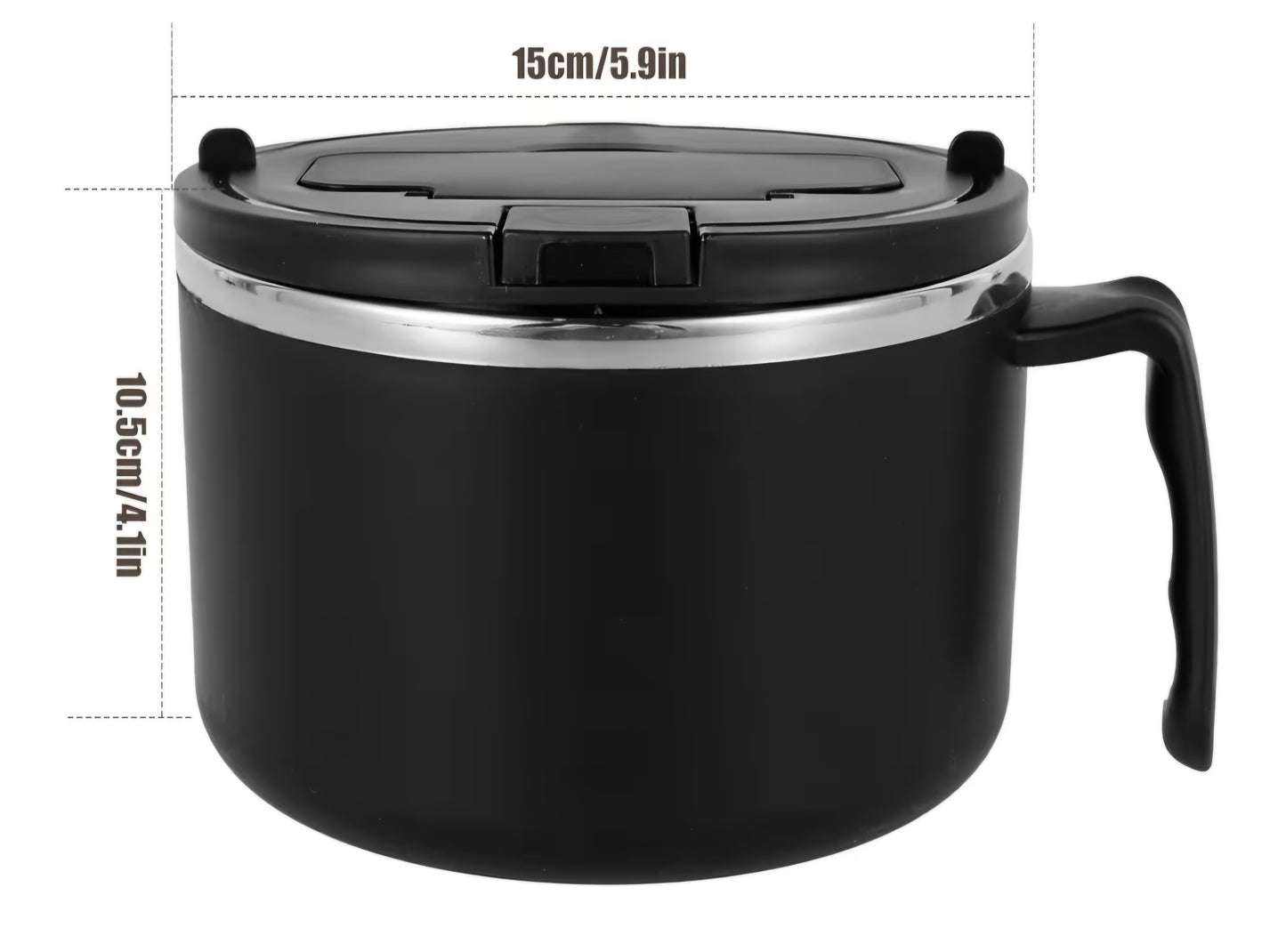 1200ml Rapid Ramen Bowl with Filterable Lid