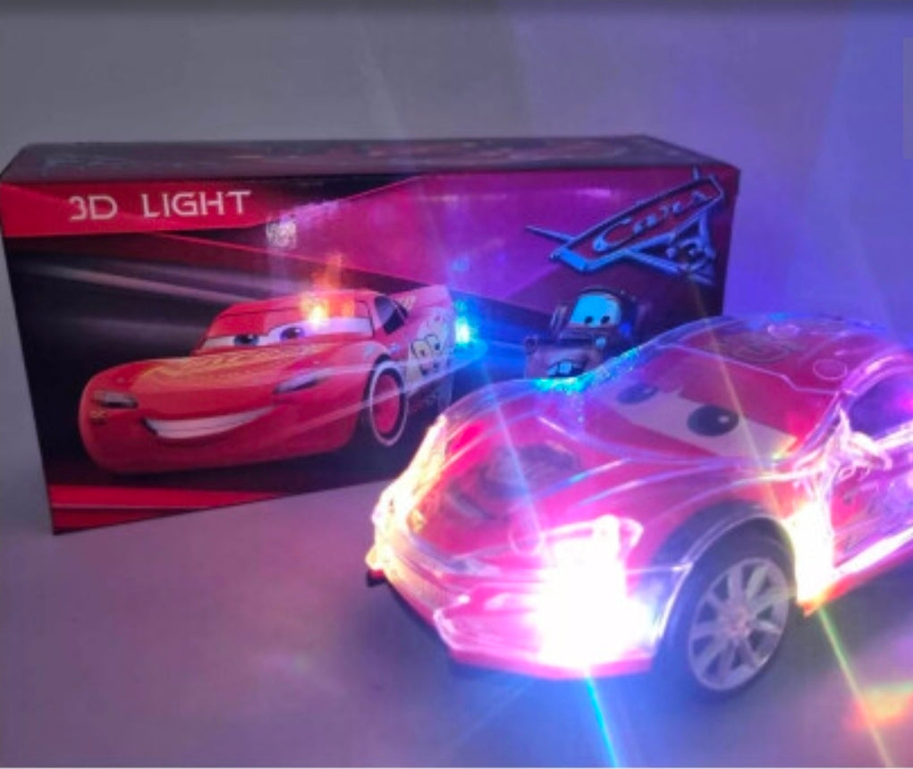 Lightning Mcqueen Bump & Go Car Musical Disco Lights