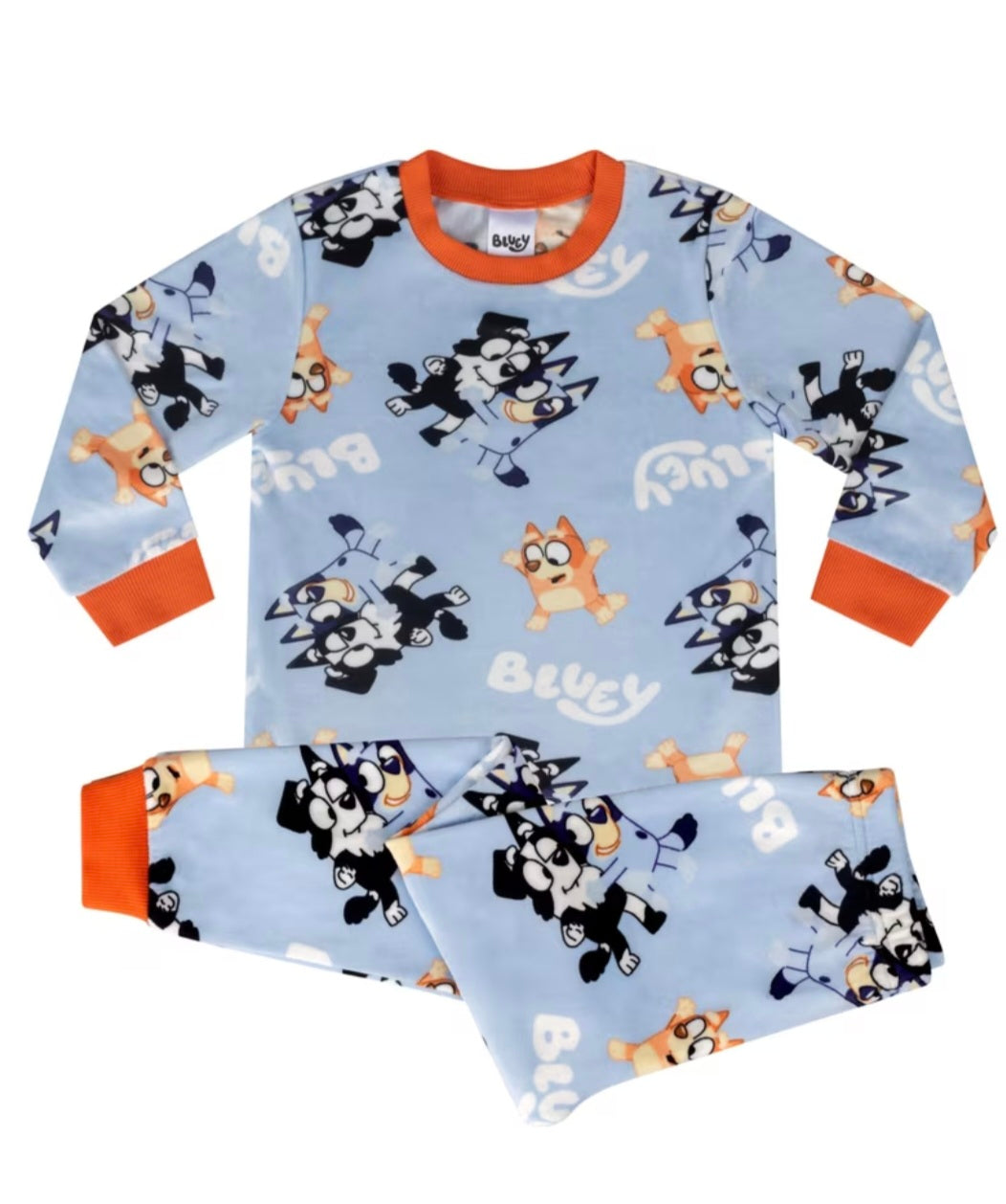 Blue dog fleece pyjamas