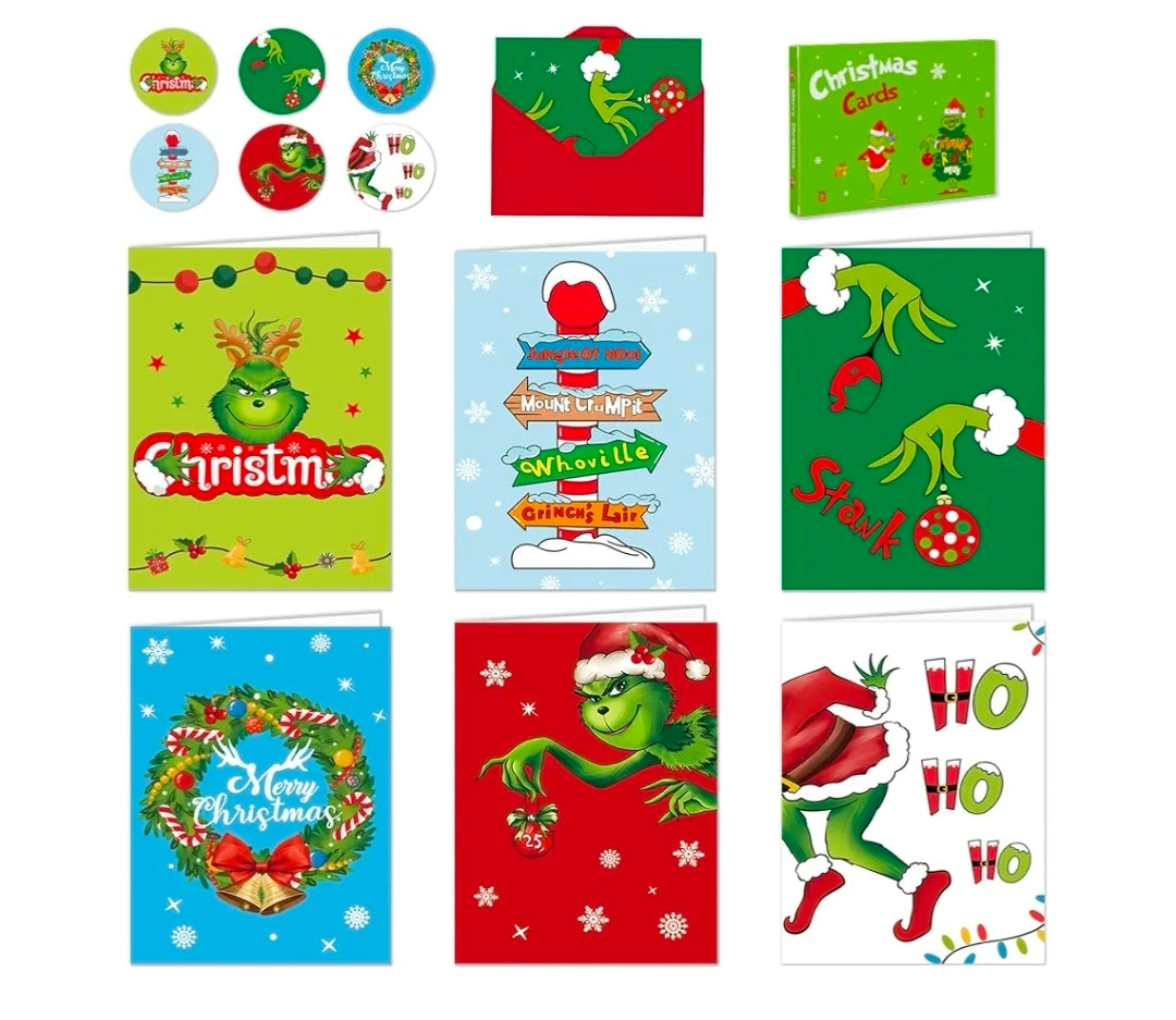 6 Grinch Christmas Cards