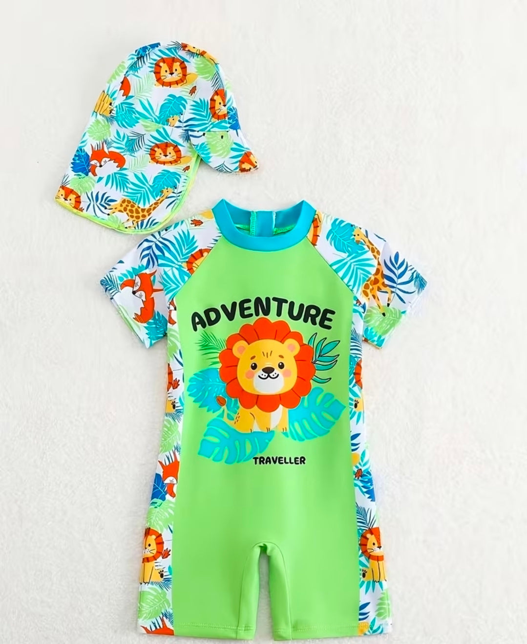 Lion Swimsuit & Cap