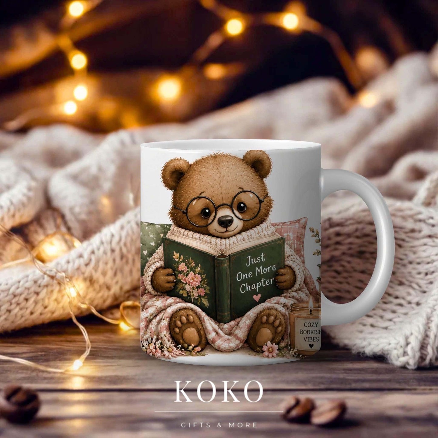 Bear Book Mug