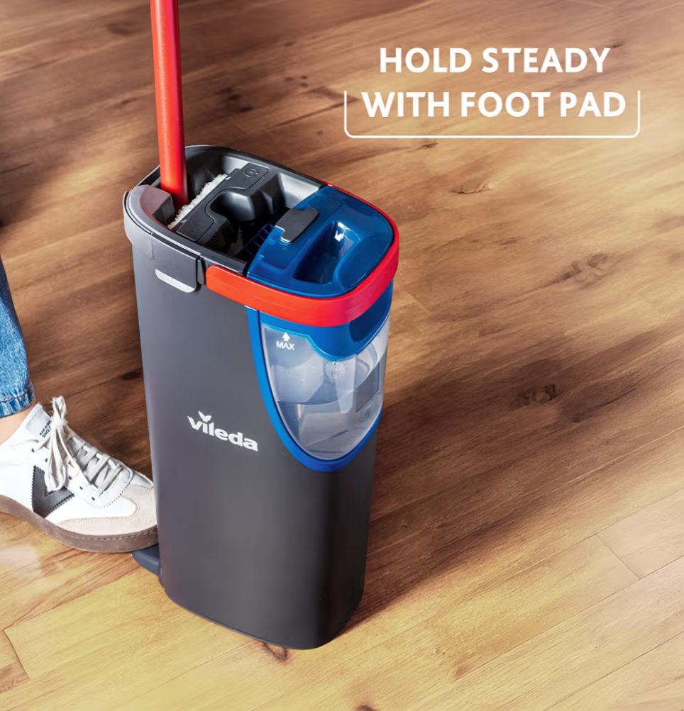 H2PrO Flat Mop System - Clean and Dirty Water Separation