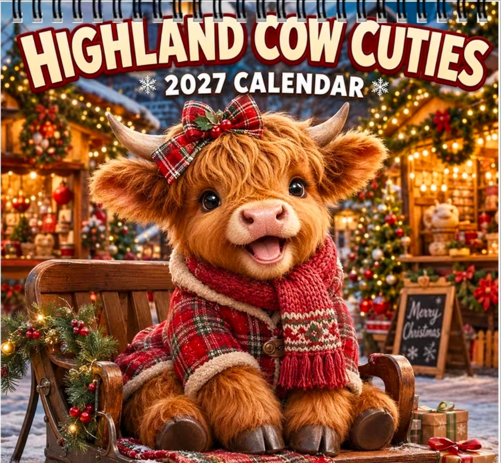 Highland Cow Cuties Calendar