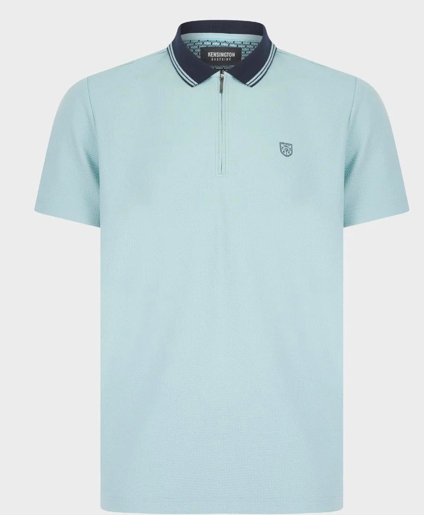 Mens Zip Neck Polo