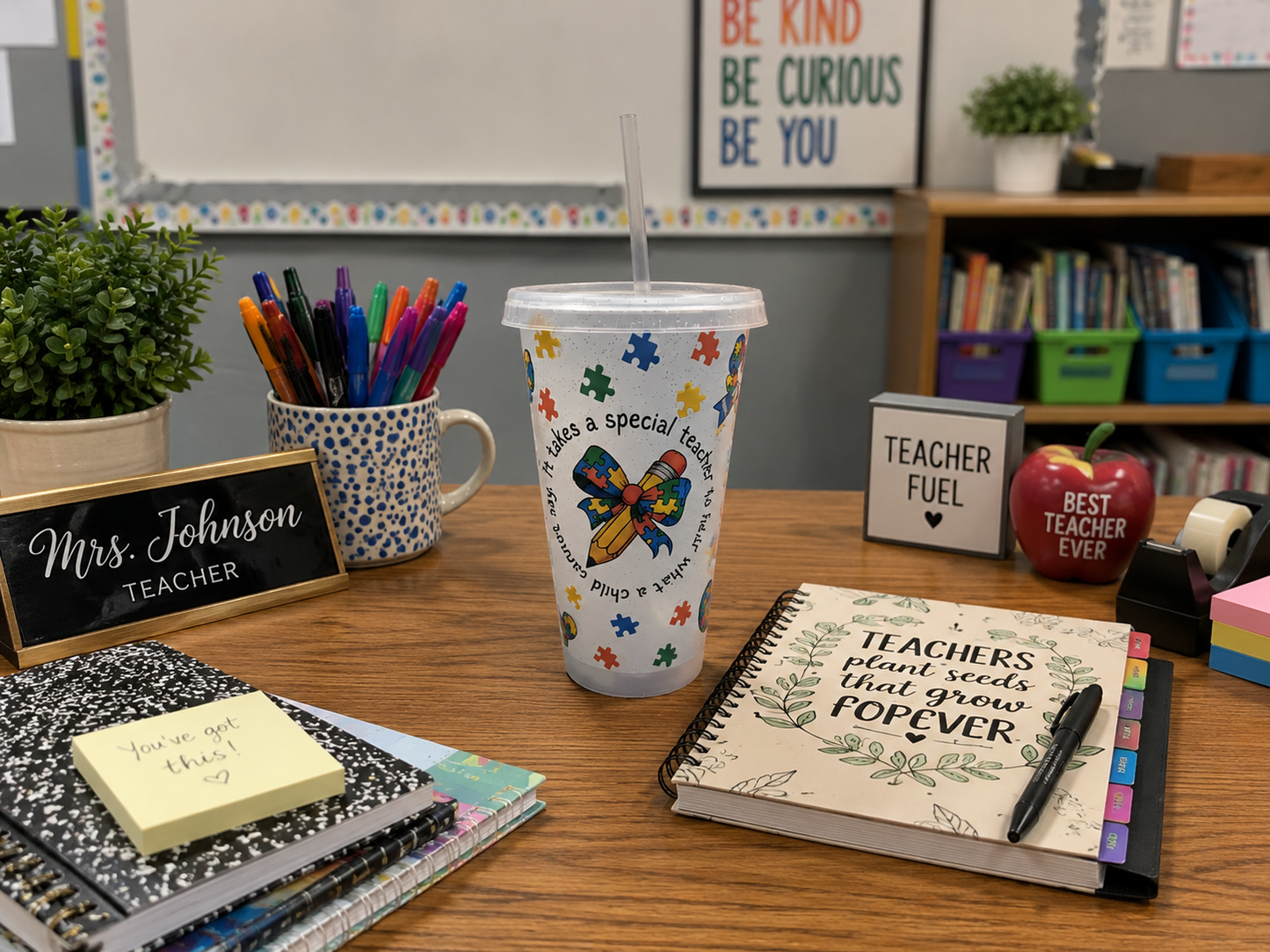 Autism Teacher Cold Cup