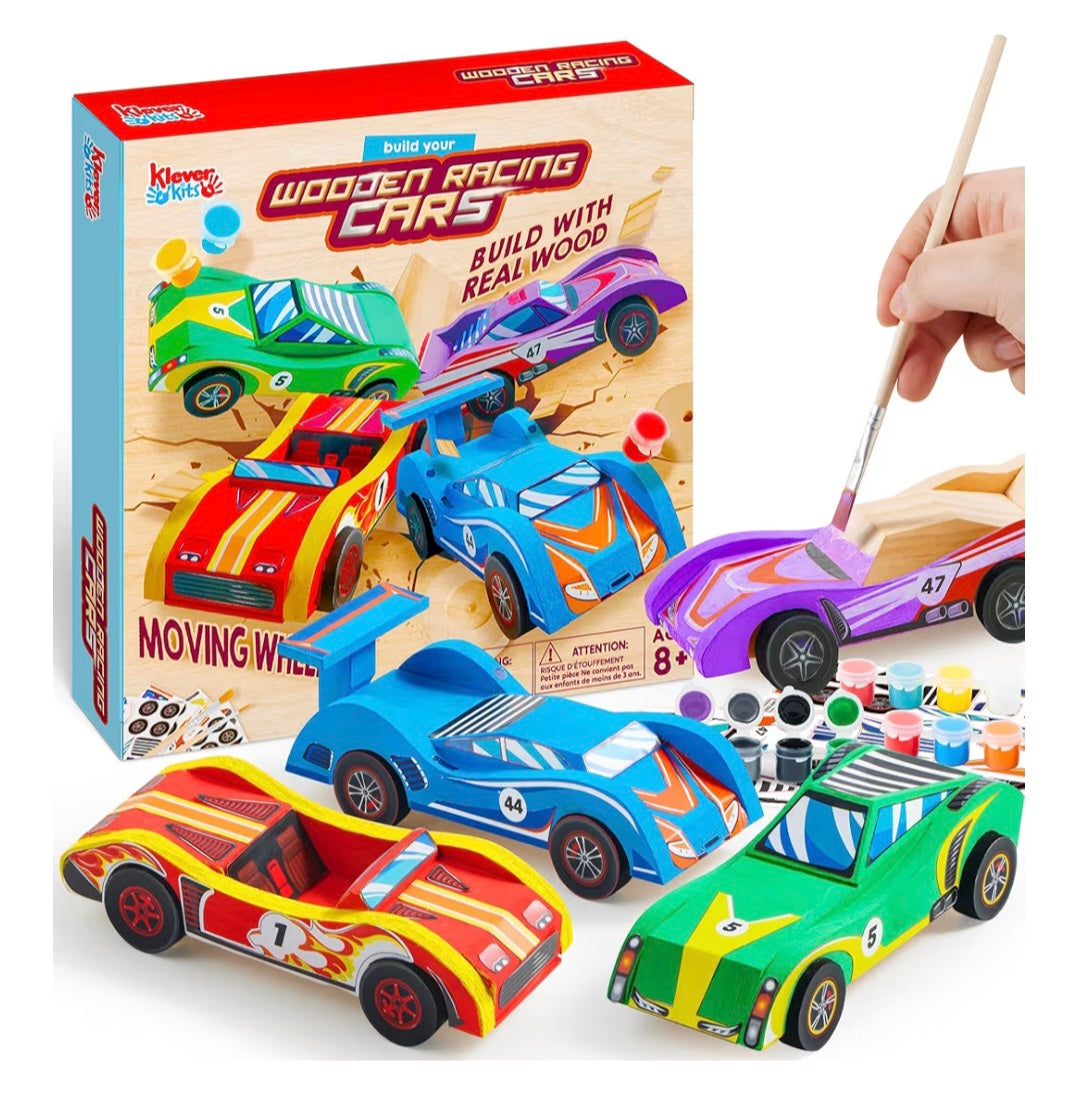 4 PC Racing Cars Painting Kit
