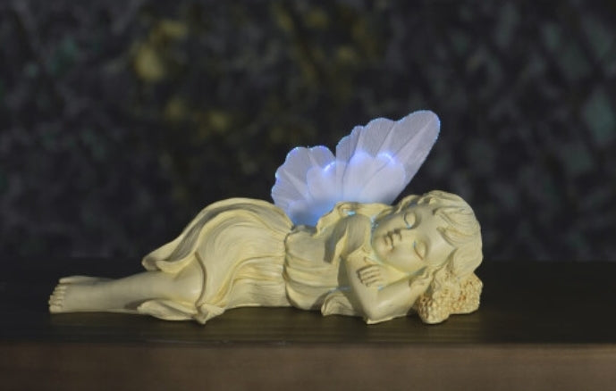 Solar Powered LED Laying Fairy