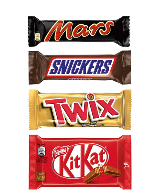 Chocolate Bars Variety Bag x 48