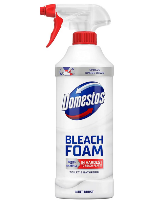 Domestos Mint Boost Bleach Foam sprays