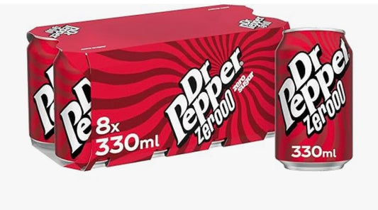 Dr Pepper Zero 8 x 330ml