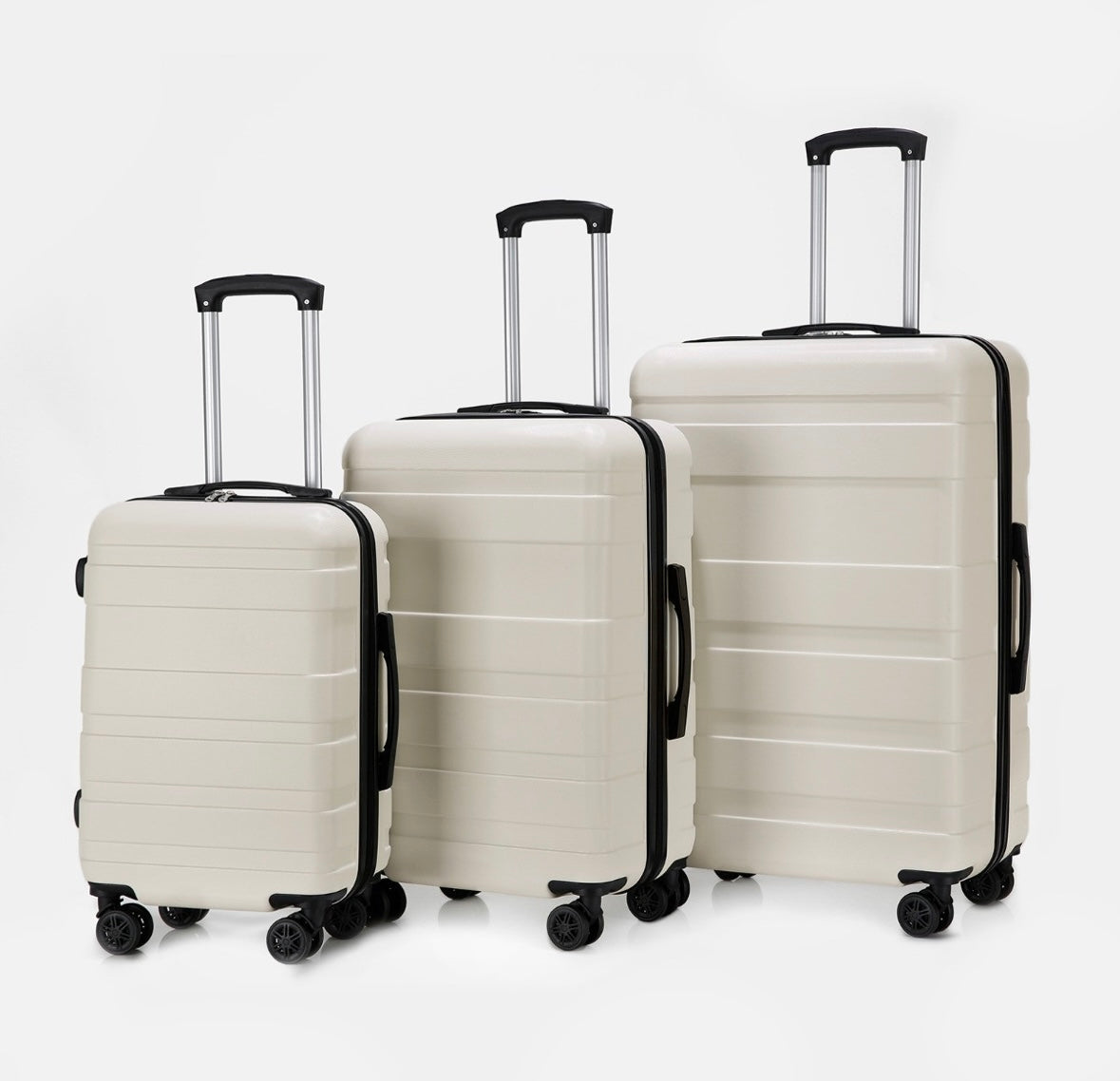 Hard Shell Suitcase, Cream
