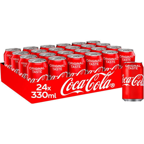 Coca Cola Drink Cans Original Taste 24x330ml