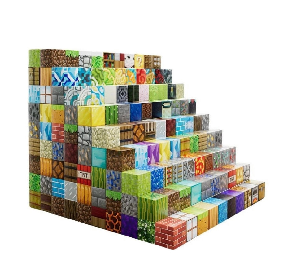 100Pcs/Set Minecraft Magnetic Building Blocks