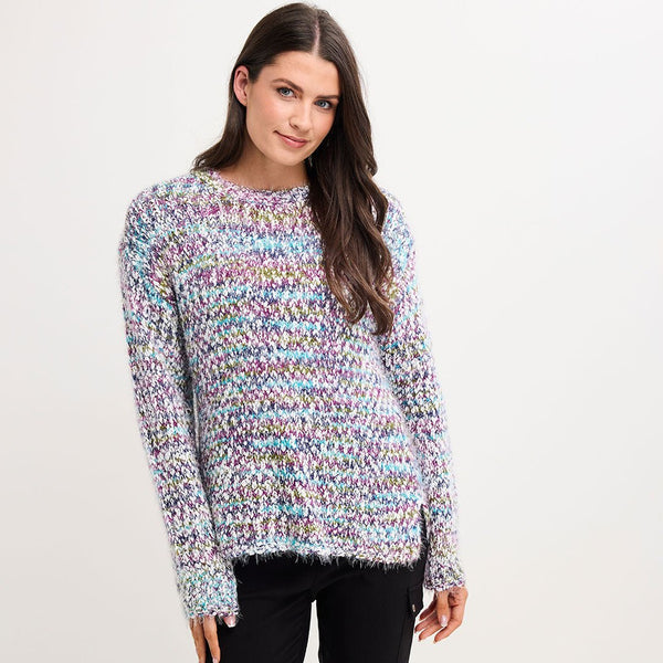 Ladies fluffy yarn jumper