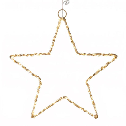 Star LED Fairy Light Gold Wire 30cm