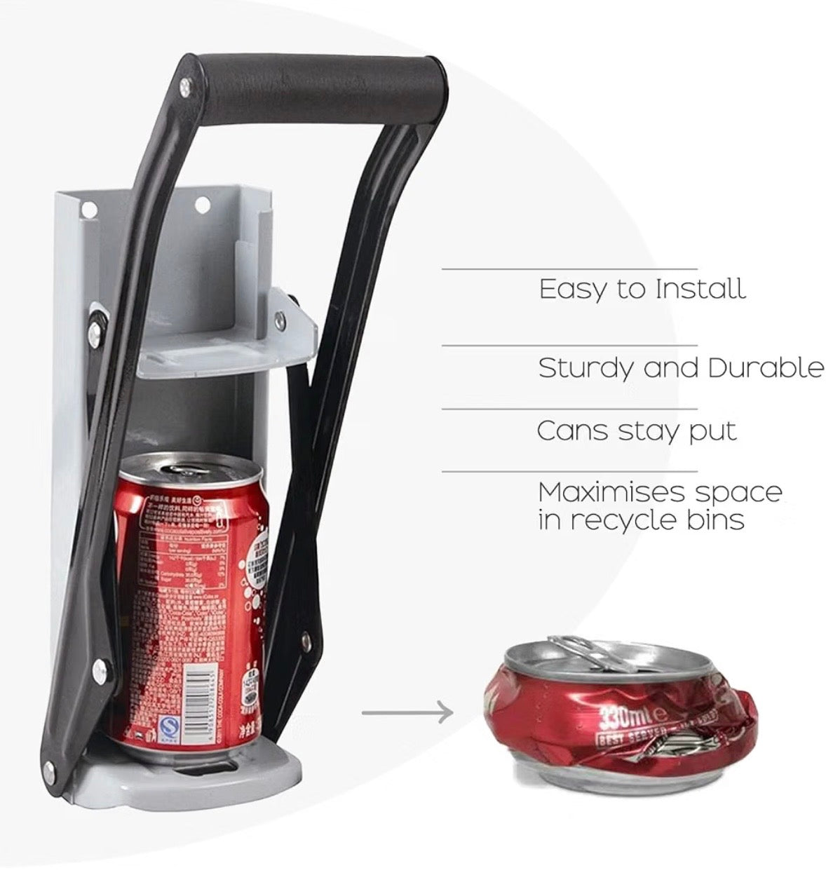 Heavy-Duty Can Crusher for Aluminium Cans