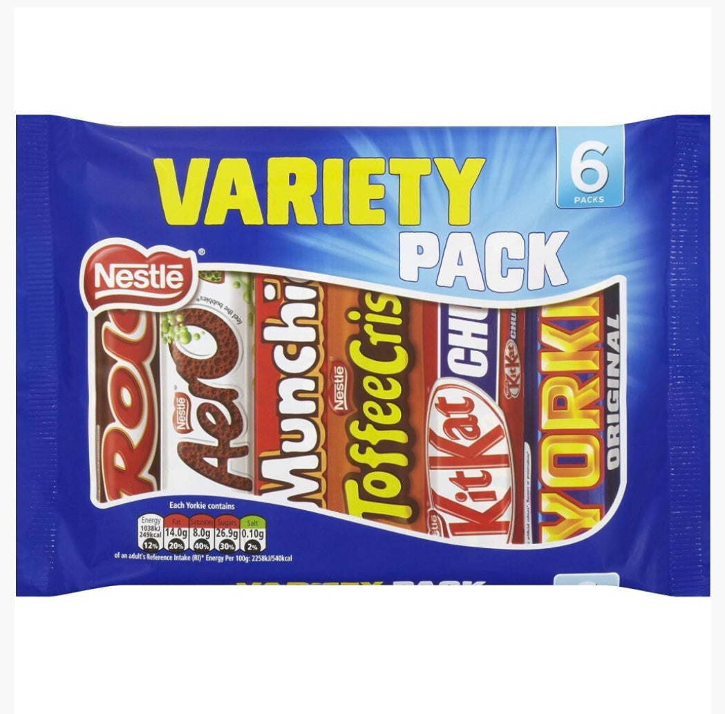 Mixed Chocolate Bar Multipack