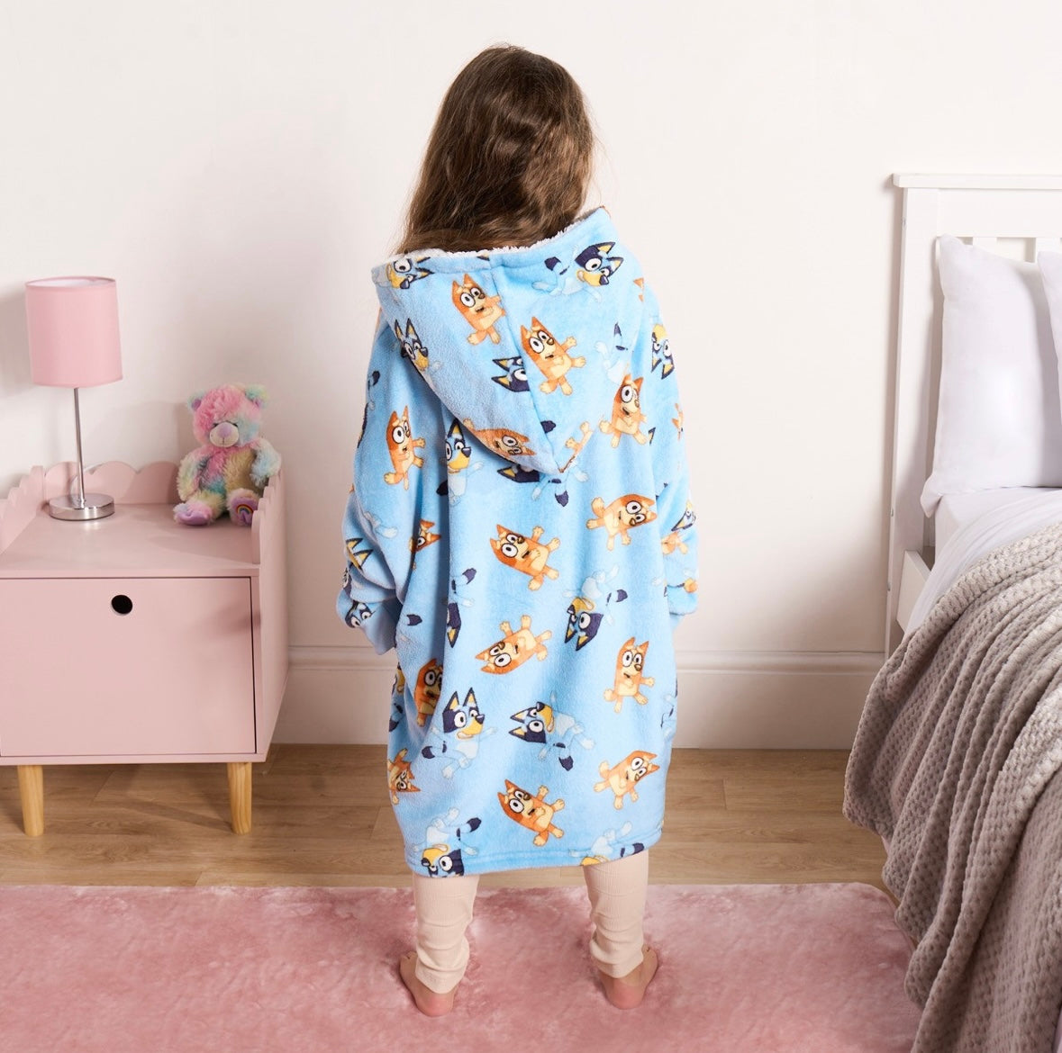 Blue Dog Hoodie Blanket