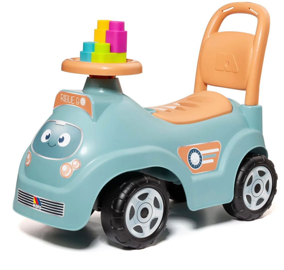 Blue Ride on with Blocks