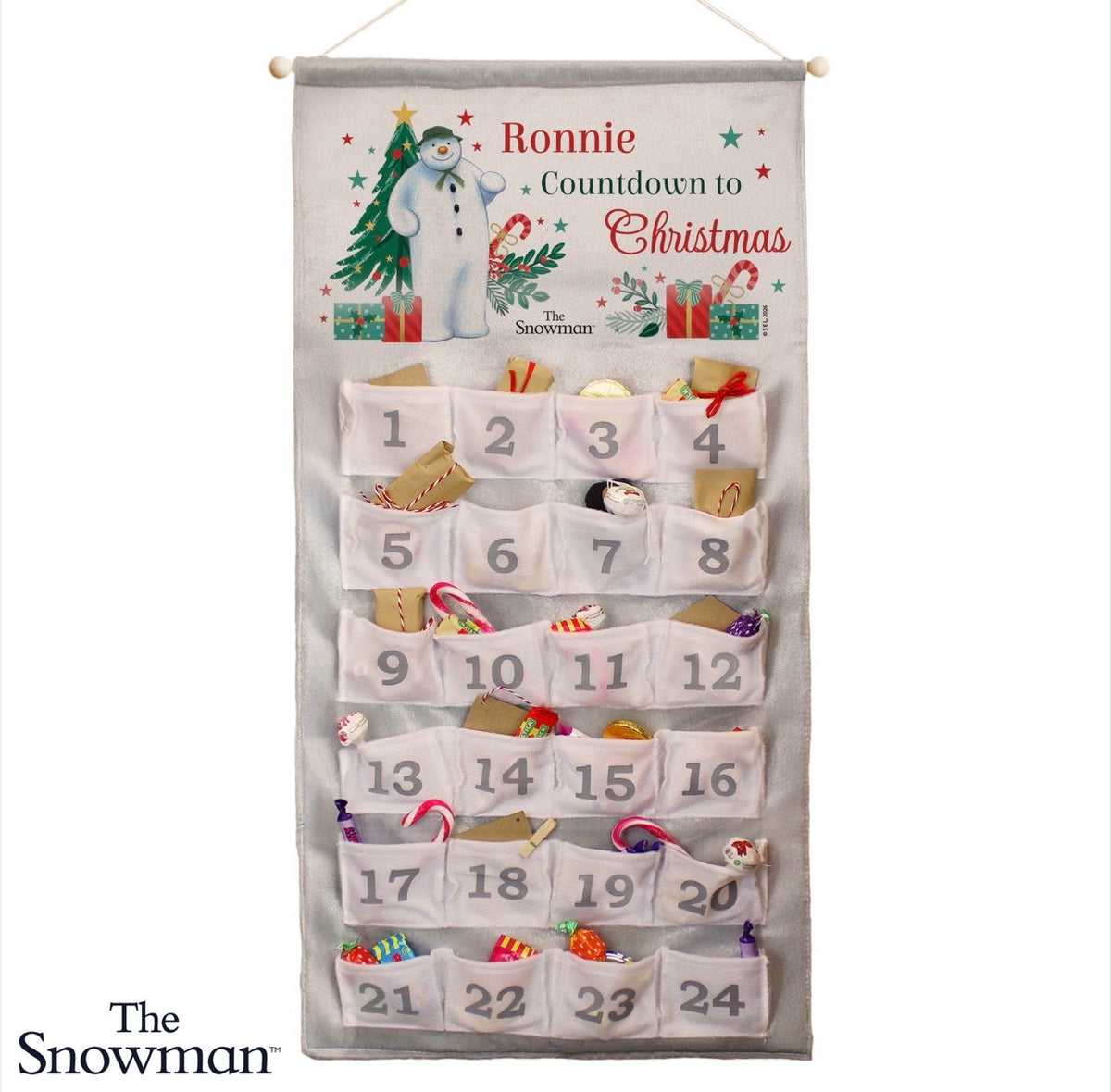 Personalised The Snowman Christmas Wishes Advent Calendar