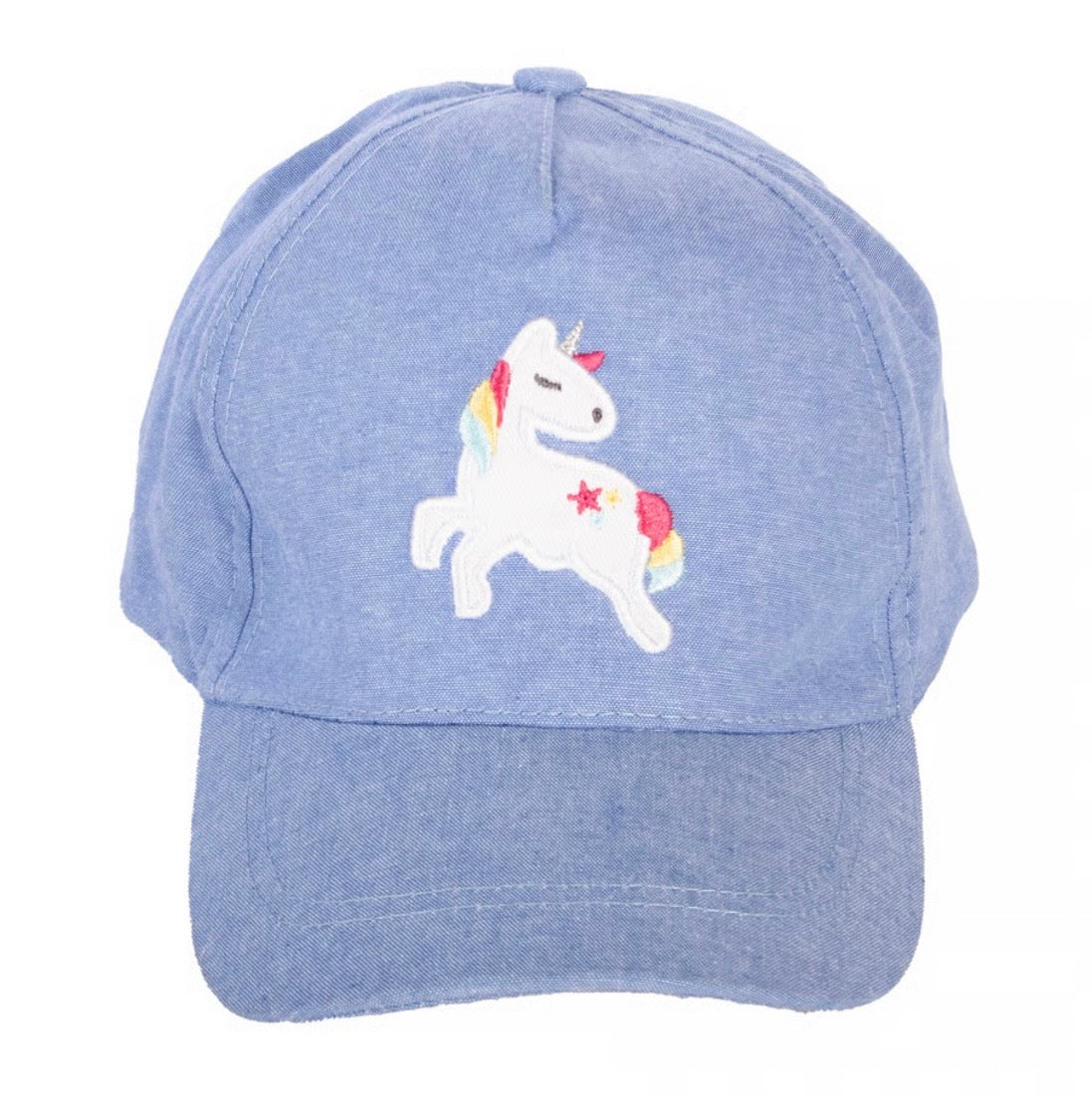 Adjustable Kids Unicorn Baseball Cap - Blue