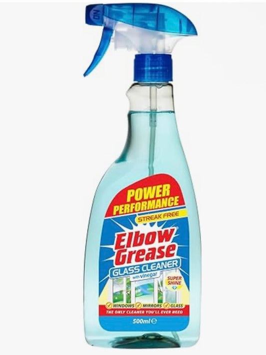 Elbow Grease Glass Cleaner with Vinegar for Windows and Mirrors