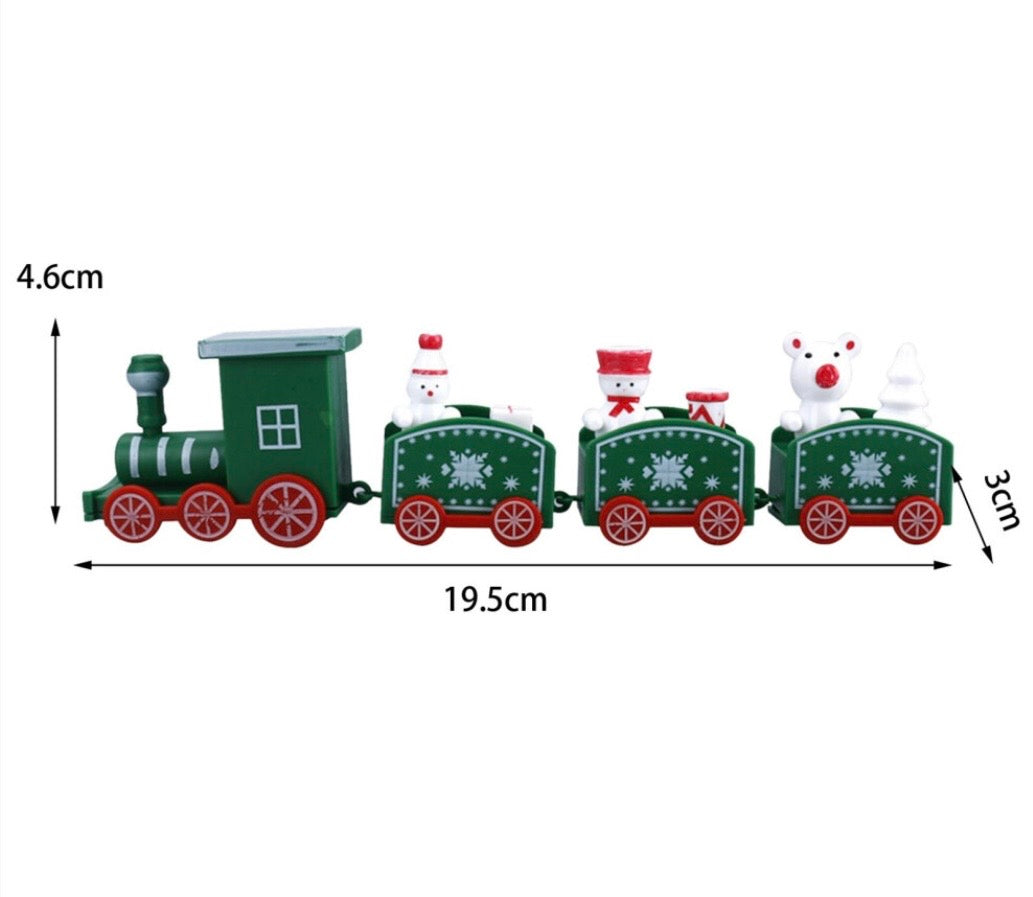 Christmas Train Ornament Kids Gifts Xmas Train Set for Desk