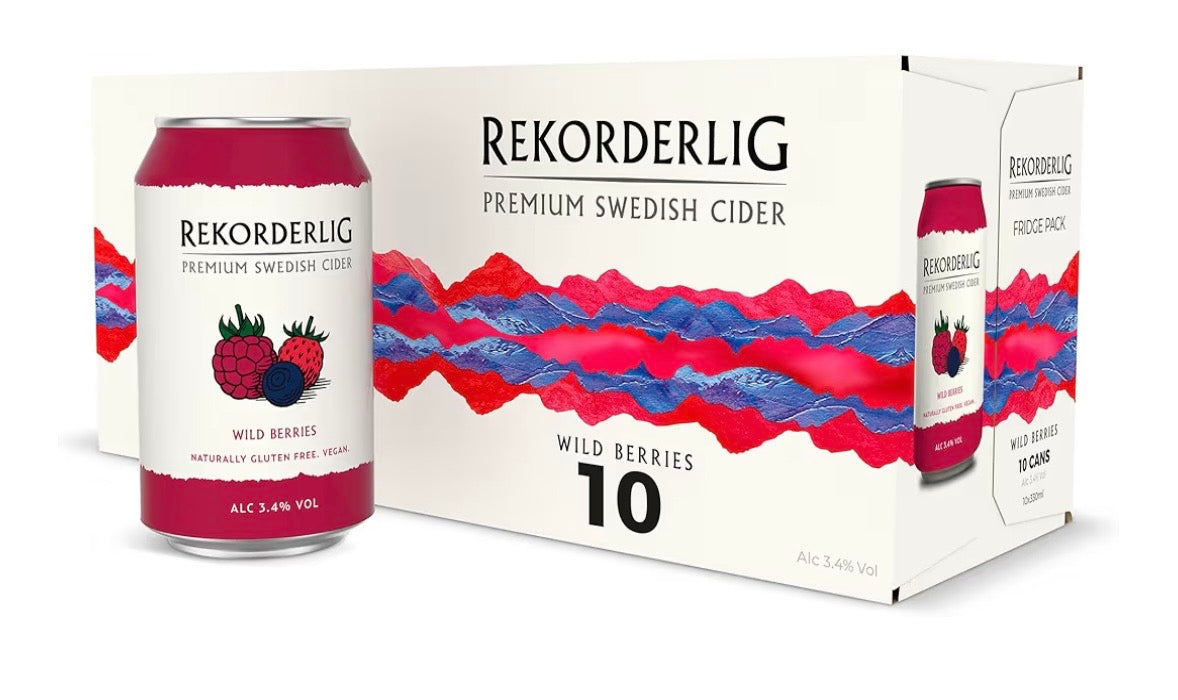 Rekorderlig Premium Wild Berries Cider 10 x 330 ml
