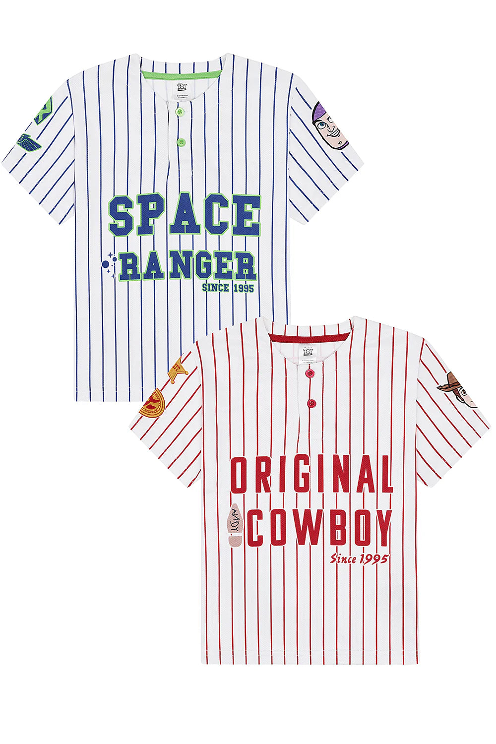 Kids Woody And Buzz 2 Pack Baseball Style Multipack T-Shirts
