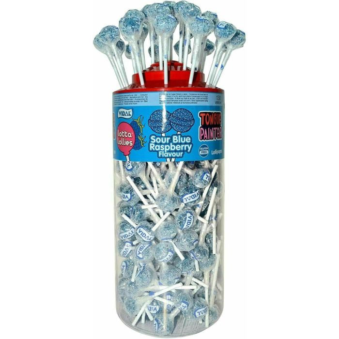 Sour Blue Raspberry Tongue Painter Lollies