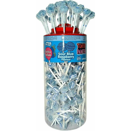 Sour Blue Raspberry Tongue Painter Lollies