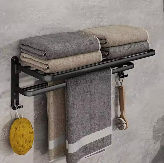 Folding Towel Holder Wall Mount