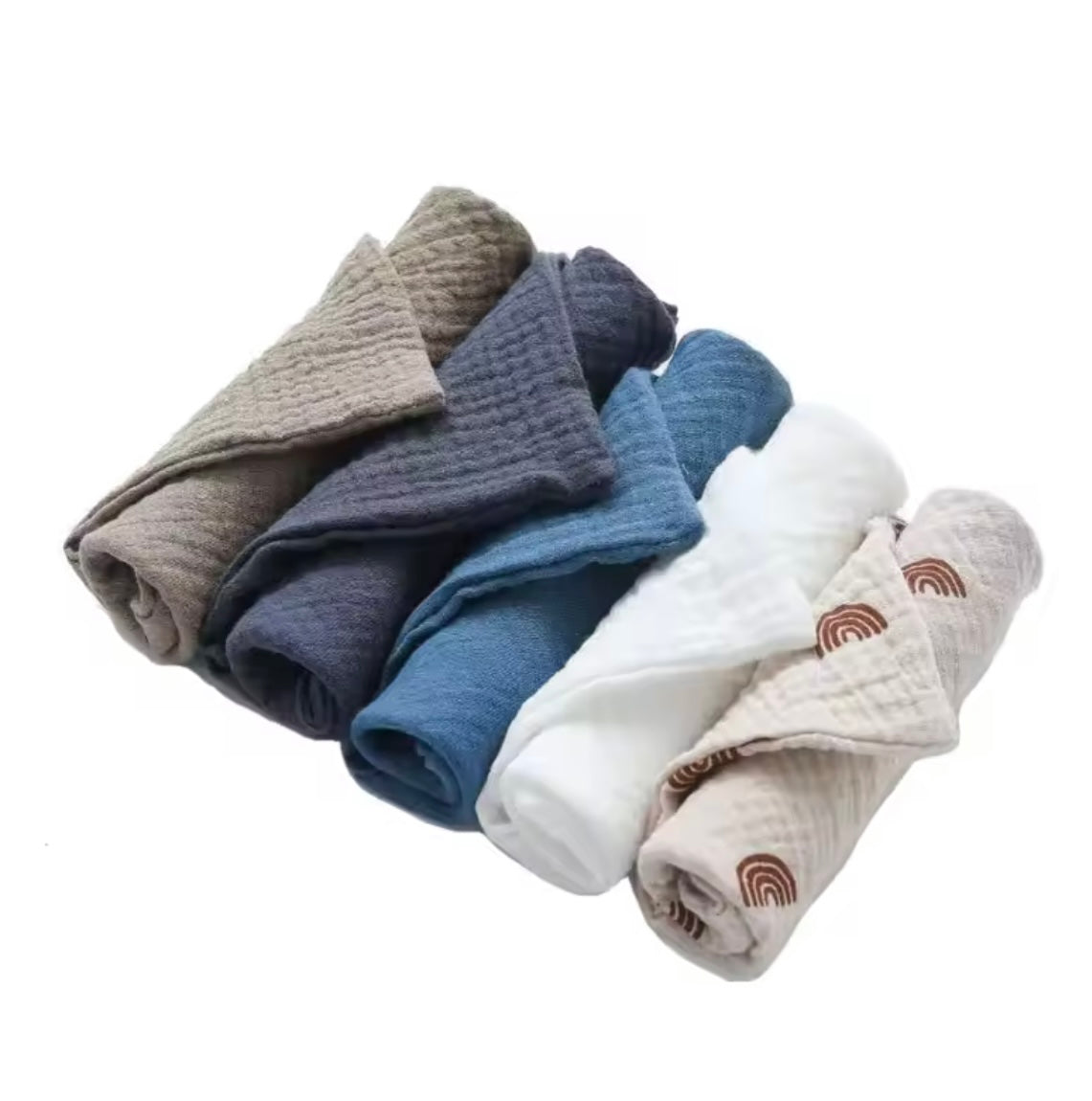 5pc Muslin Cloths