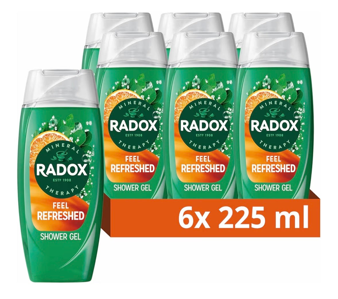 Body Wash Shower - Feel Refreshed, Pack of 6