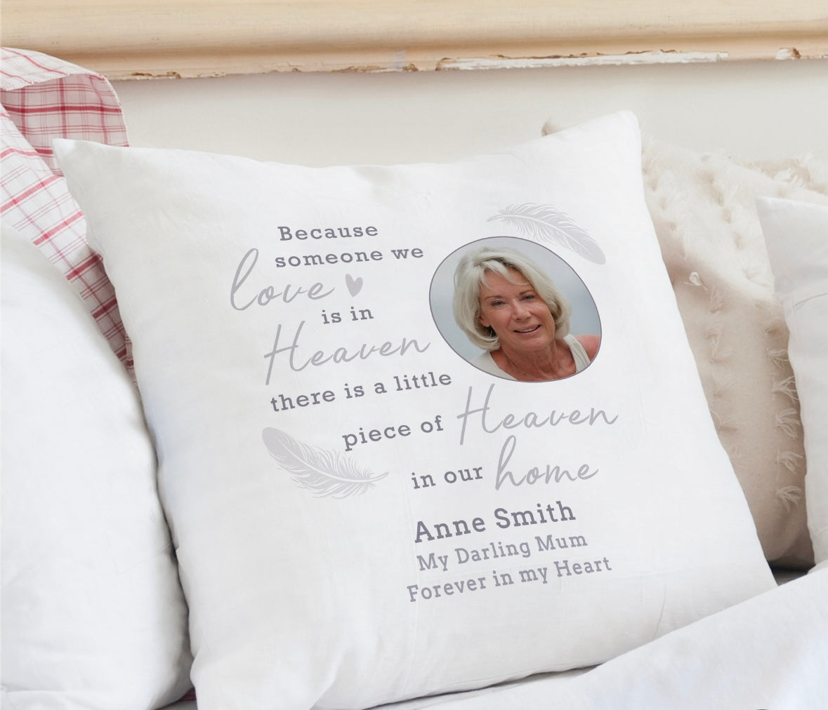 Personalised Memorial Photo Upload Cushion