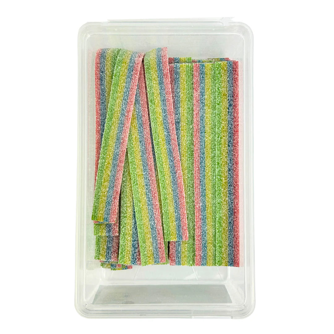 Candycrave Sour Rainbow Belts Tub 100 Count