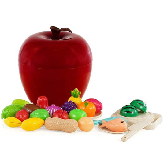 Fruit Cutting Toy Set with Storage Case