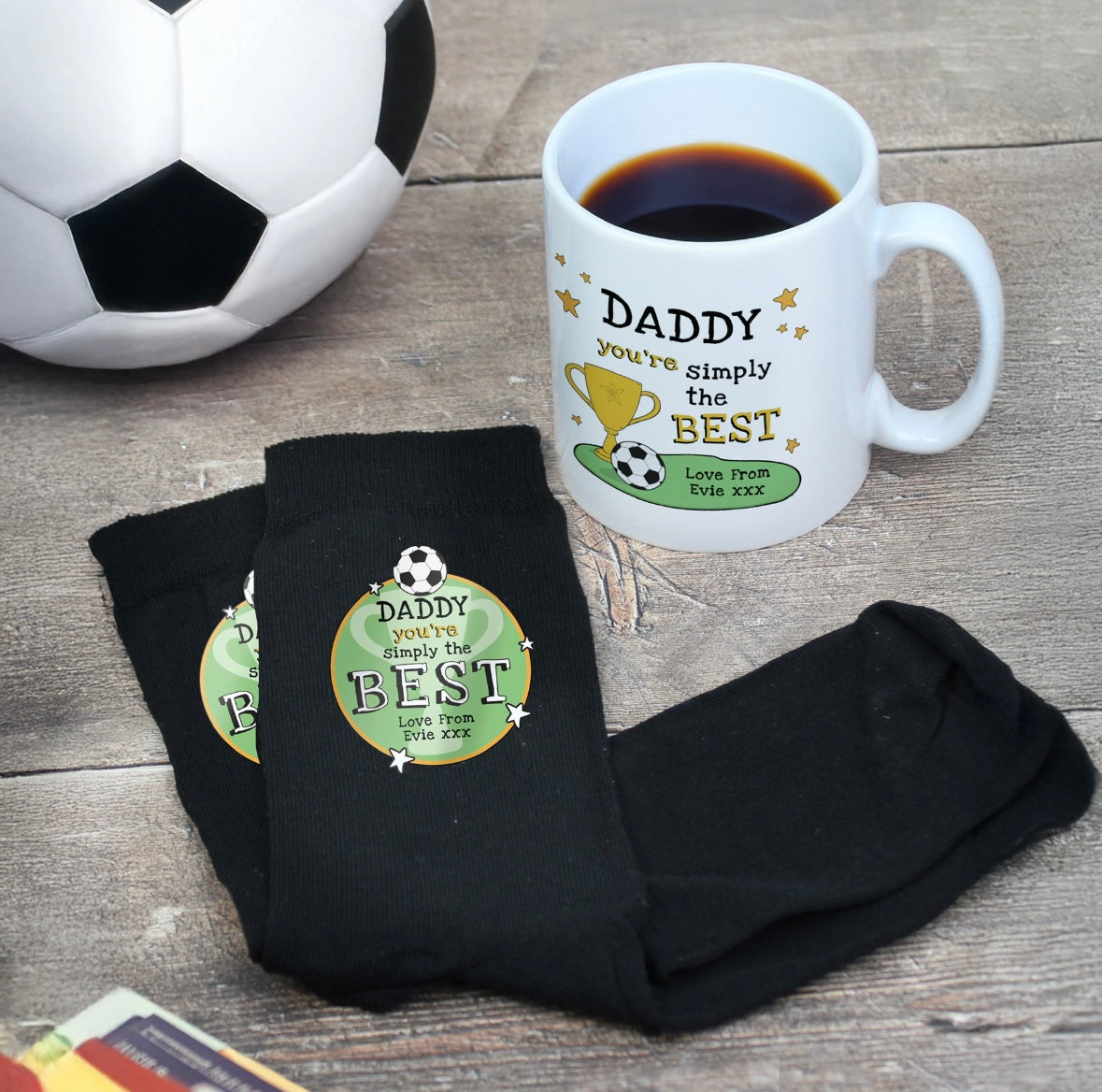 Personalised Simply The Best Mug & Socks Set