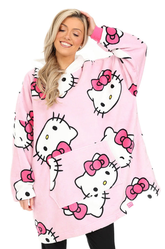 Womens Kitty Fully Lined Luxury Oversized Fleece Hoodie